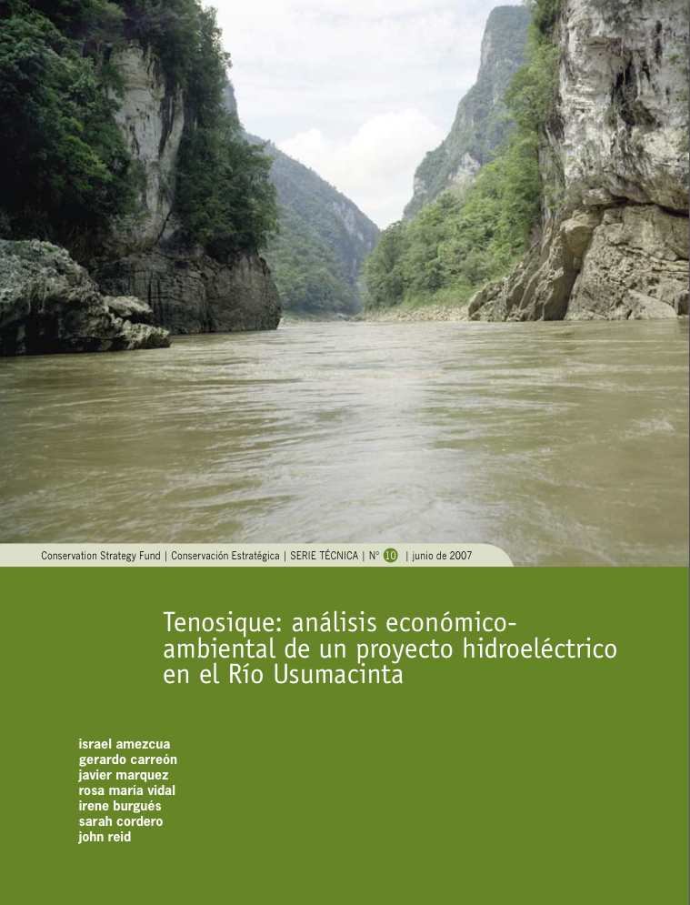 Front cover of report showing photo of Usumacinta River