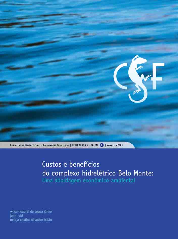 Front cover of report with close up photo of blue water