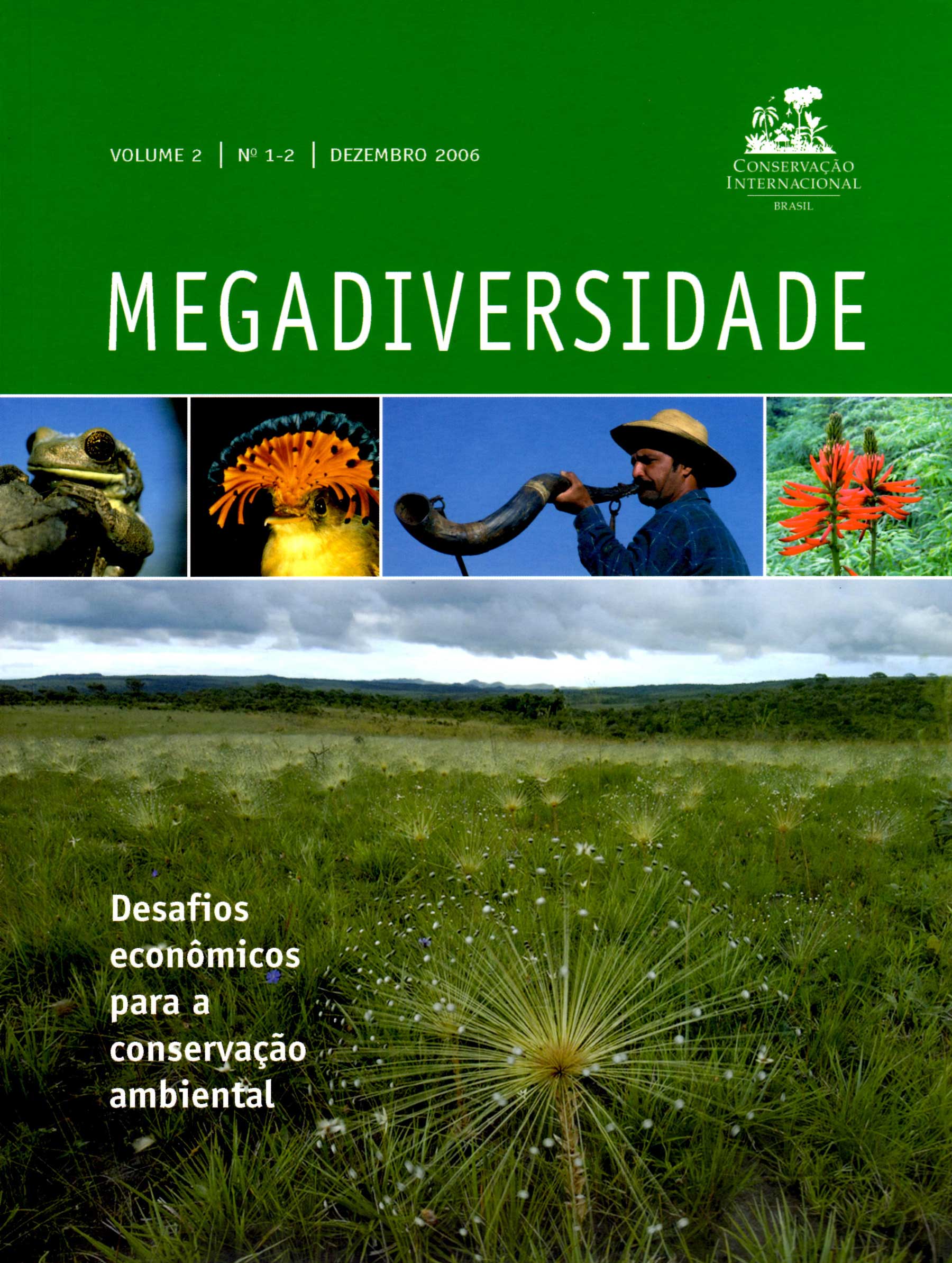 Front cover of Megadiversidade magazine