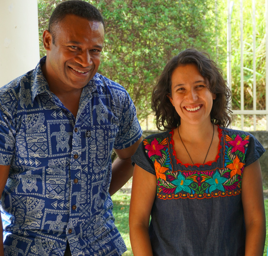 Obed Timakata, Fellow from Vanuatu and Natalia Sanin-Acevedo, Pacific Ocean Finance Fellowship Program Coordinator